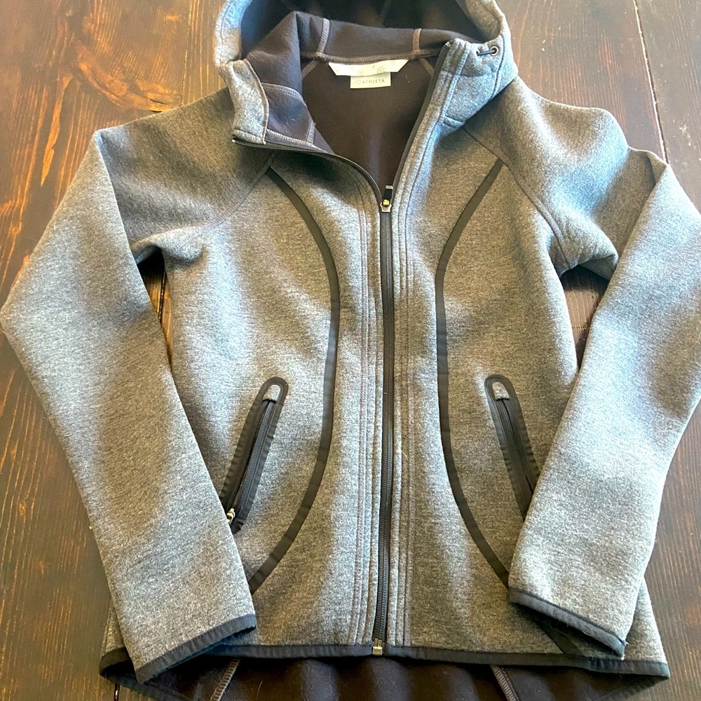 Athleta XS Grey Hooded Sweatshirt